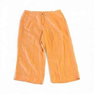 J Jill Love Linen Wide Leg Pants Womens 3XL‎ Orange